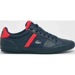 Lacoste - Tenisówki. Niebieskie trampki męskie marki Lacoste, z gumy, na sznurówki. W wyprzedaży za 399,90 zł.