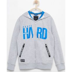 Bluza z kapturem - Jasny szar. Szare bluzy chłopięce marki Reserved, m, z kapturem. Za 24,99 zł.