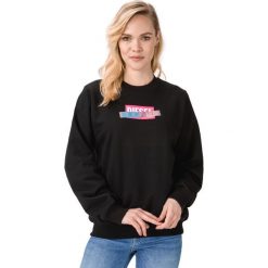 Diesel Ang-S1 Bluza Czarny. Czarne bluzy damskie Diesel, s, z nadrukiem, z bawełny, bez rękawów, bez kaptura. Za 526,95 zł.