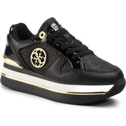Sneakersy GUESS - Dealy FL5DLY FAM12 BLACK. Czarne półbuty damskie Guess, ze skóry ekologicznej. Za 559,00 zł.