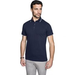 Koszulka polo wimbledon granatowy. Niebieskie koszulki męskie Recman, m, bez wzorów, bez rękawów. Za 129,00 zł.