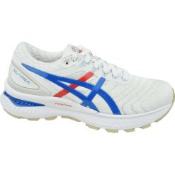 Asics Gel-Nimbus 22 1012A665-100 buty do biegania damskie białe 37,5. Białe buty sportowe damskie Asics, bez wzorów, z gumy, klasyczne, do biegania. Za 749,99 zł.