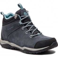 Trekkingi COLUMBIA - Fire Venture Mid Suede Waterproof BL1717 Graphite/Storm 053. Szare buty trekkingowe damskie Columbia. W wyprzedaży za 349,00 zł.