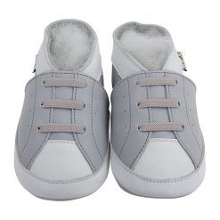 Buciki niemowlęce: Skórzane buty niemowlęce „Original” w kolorze szarym