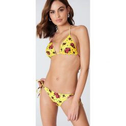 Stroje dwuczęściowe damskie: NA-KD Swimwear Dół od bikini Triangle – Yellow