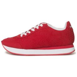 Desigual Tenisówki Damskie Shoes Galaxy Lott 36 Czerwone. Czerwone trampki i tenisówki damskie marki Desigual, bez wzorów, bez zapięcia. Za 349,00 zł.