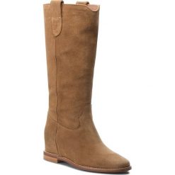Kozaki TWINSET - Stivale CA8TCA Cookie 00653. Pomarańczowe kozaki damskie marki Twinset, ze skóry, bez obcasa, na obcasie, bez zapięcia. W wyprzedaży za 869,00 zł.