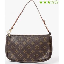 Torebki klasyczne damskie: Torebka „Accessory Pouch” w kolorze ciemnobrązowym – 22 x 14 x 3 cm