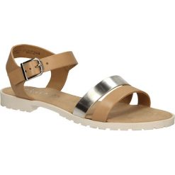 Sandały s.oliver 5-28112-24. Brązowe sandały damskie S.Oliver, bez wzorów, ze skóry, eleganckie, bez obcasa, bez zapięcia. Za 249,99 zł.