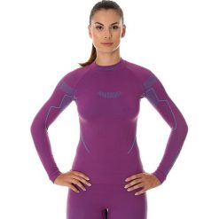 Bluzki sportowe damskie: Brubeck Koszulka damska z długim rękawem Thermo fioletowa r. XL (LS13100)