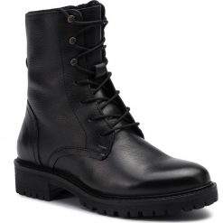 Trapery GEOX - D Hoara E D94FTE 00085 C9999 Black. Czarne trapery damskie Geox, ze skóry, bez obcasa, bez zapięcia. Za 519,00 zł.