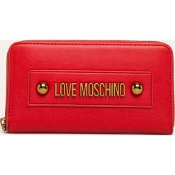 Love Moschino - Portfel. Czerwone portfele damskie Love Moschino, bez wzorów, ze skóry ekologicznej. W wyprzedaży za 319,90 zł.