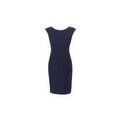 Sukienki krótkie Lauren Ralph Lauren RUCHED CAP SLEEVE DRESS. Niebieskie sukienki damskie Lauren Ralph Lauren, bez wzorów, bez kołnierzyka, z krótkim rękawem, krótkie, mini. Za 739,00 zł.