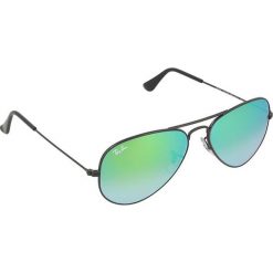 Okulary przeciwsłoneczne męskie: Okulary męskie „Aviator Large” w kolorze czarno-zielonym