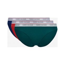 Tommy Hilfiger 3-pack Spodenki Niebieski Zielony Czerwony. Czerwone figi damskie TOMMY HILFIGER, s, bez wzorów, z elastanu. Za 180,95 zł.