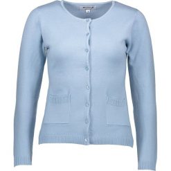 Kardigan w kolorze błękitnym. Niebieskie kardigany damskie marki Cashmere & Jackets, s, bez wzorów, z kaszmiru, bez rękawów, bez kaptura. W wyprzedaży za 150,95 zł.