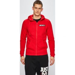 Nike - Bluza. Czerwone bluzy męskie Nike, xl, bez wzorów, z bawełny, z kapturem, bez rękawów, z kapturem. Za 299,90 zł.