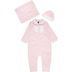 Spodnie niemowlęce: Armani Junior BABY GIFT BOX SET Czapka rosa