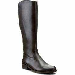 Oficerki BALDACCINI - 521200-020 Czarny S. Czarne buty zimowe damskie Baldaccini, ze skóry, na obcasie. W wyprzedaży za 329,00 zł.