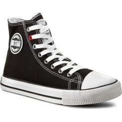 Trampki BIG STAR - T274027 Black. Czarne trampki i tenisówki damskie BIG STAR, bez wzorów, z materiału, za kostkę, bez zapięcia. Za 89,00 zł.