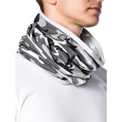 KOMIN MĘSKI A063 - SZARY/MORO. Szare szaliki męskie marki Ombre Clothing, moro, z bawełny. Za 14,99 zł.