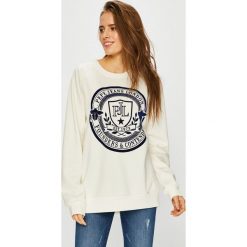 Pepe Jeans - Bluza. Szare bluzy z nadrukiem damskie marki Pepe Jeans, l, z bawełny, bez kaptura. Za 279,90 zł.