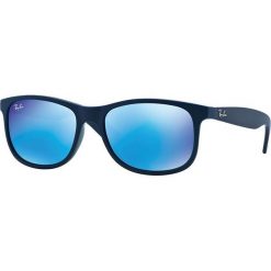 Ray-Ban - Okulary Andy. Czarne okulary przeciwsłoneczne męskie marki Ray-Ban, z materiału. Za 499,90 zł.