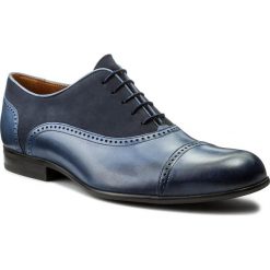 Półbuty GINO ROSSI - Staf MPV842-T30-0049-5757-0 59/59. Niebieskie półbuty męskie Gino Rossi, na co dzień, bez wzorów, ze skóry, eleganckie, bez zapięcia. W wyprzedaży za 229,00 zł.