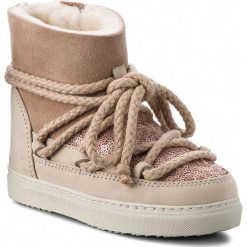 Buty INUIKII - Sneaker Sequin 60202-2 Powder. Brązowe śniegowce dziewczęce Inuikii, bez zapięcia. W wyprzedaży za 559,00 zł.