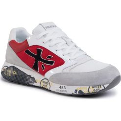 Sneakersy PREMIATA - Zaczac 4558 White/Red. Białe sneakersy męskie Premiata, na co dzień, bez wzorów, ze skóry, eleganckie, bez zapięcia. Za 879,00 zł.