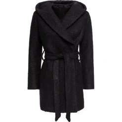 Płaszcz z przędzy boucle bonprix czarny. Czarne płaszcze damskie bonprix, w paski. Za 199,99 zł.