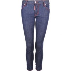 Dsquared2 Jeansy "Twiggy Jean". Czerwone jeansy damskie Dsquared2, bez wzorów, z jeansu. Za 899,00 zł.