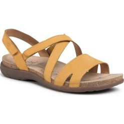 Sandały JOSEF SEIBEL - Riley 02 69702 904 800 Gelb. Żółte klapki damskie Josef Seibel, bez wzorów, ze skóry, bez obcasa. Za 319,00 zł.
