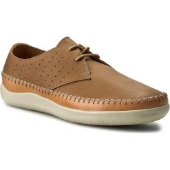 Półbuty męskie: Półbuty CLARKS – Veho Flow 261238797 Tan Leather