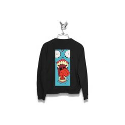 Bluza Otwarta paszcza Damska. Czarne bluzy damskie marki Failfake, xs, bez wzorów, bez rękawów, bez kaptura. Za 160,00 zł.