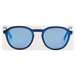 Mango Man - Okulary Texas2. Niebieskie okulary przeciwsłoneczne męskie marki Mango Man, z materiału, owalne. Za 119,90 zł.