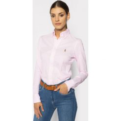 Koszula Polo Ralph Lauren Oxford 211664427. Białe koszulki damskie polo Polo Ralph Lauren, s, bez wzorów, polo, bez rękawów. Za 539,00 zł.