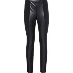 Legginsy ze sztucznej skóry bonprix czarny. Czarne spodnie damskie bonprix, bez wzorów, ze skóry. Za 109,99 zł.