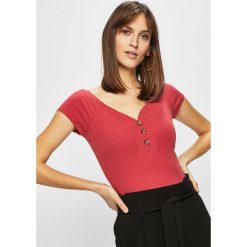 Tally Weijl - Body. Czerwone bluzki damskie TALLY WEIJL, s, bez wzorów, z elastanu, bez kołnierzyka. W wyprzedaży za 34,90 zł.