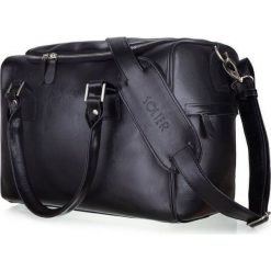 Skórzana torba weekendowa unisex Solier Dratford SL27 czarna - Czarny. Czarne torby męskie skórzane Solier, w paski, ze skóry, eleganckie. Za 379,99 zł.