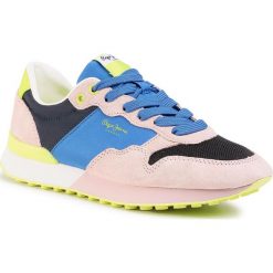 Sneakersy PEPE JEANS - Bimba Solid PLS30971 Sandstorm 115. Różowe półbuty damskie Pepe Jeans, bez wzorów, z jeansu, bez obcasa, na płaskiej podeszwie, bez zapięcia. W wyprzedaży za 249,00 zł.