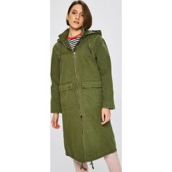 Review - Płaszcz. Brązowe płaszcze damskie marki Review, s, z bawełny. W wyprzedaży za 179,90 zł.