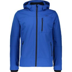 Kurtka softshellowa w kolorze niebieskim. Niebieskie kurtki męskie CMP Men, s, bez wzorów, z materiału, bez kaptura. W wyprzedaży za 206,95 zł.
