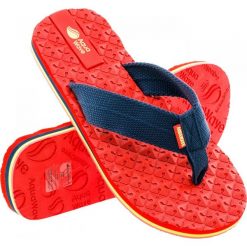 Chodaki męskie: AQUAWAVE Japonki męskie Panama Poppy Red/Red Palms Print r. 41