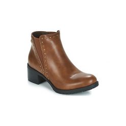 Botki LPB Shoes LAURA. Pomarańczowe botki damskie marki LPB Shoes, bez obcasa, bez zapięcia. Za 207,20 zł.