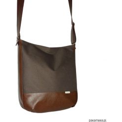 Shopper bag damskie: 5462 ankate, duża torba hobo, listonoszka brąz