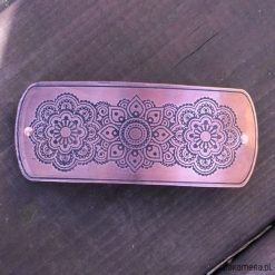Ozdoby do włosów: Mehendi trzy kwiaty - spinka miedziana