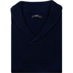 Sweter GERALDO SWGR000154. Niebieskie swetry klasyczne męskie marki Giacomo Conti, m, z tkaniny, dekolt w kształcie v. Za 229,00 zł.