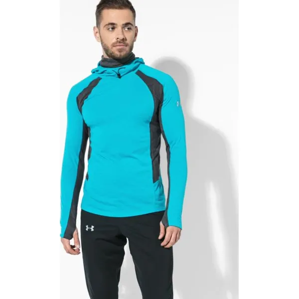 Under Armour Bluza Ua Swyft Face Hoody , niebieski, rozmiar S. Niebieskie bluzy męskie Under Armour, s, bez wzorów, z materiału, bez kołnierzyka, bez rękawów, bez kaptura. W wyprzedaży za 159,99 zł.