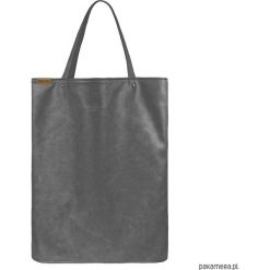 Mega shopper torba grafitowa na zamek. Szare shopper bag damskie Pakamera. Za 170,00 zł.